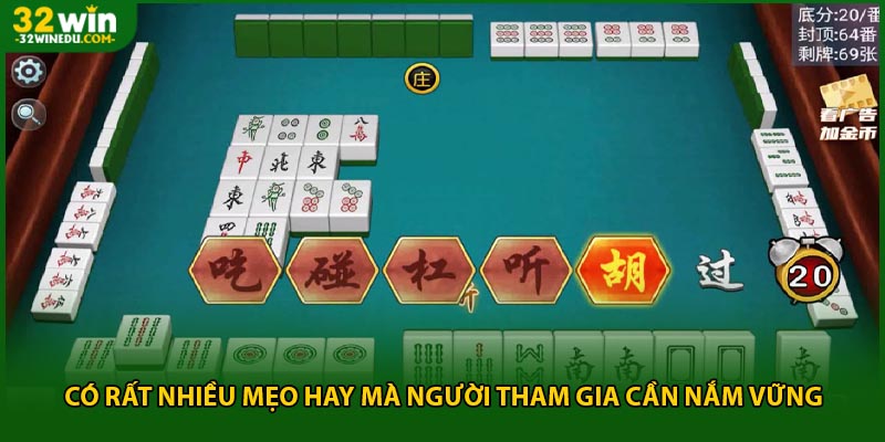 Có rất nhiều mẹo hay mà người tham gia cần nắm vững